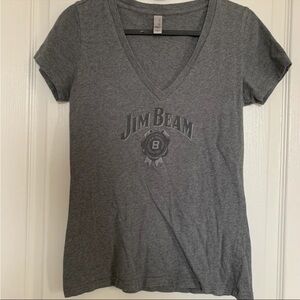 Jim Beam grey v-neck Tshirt